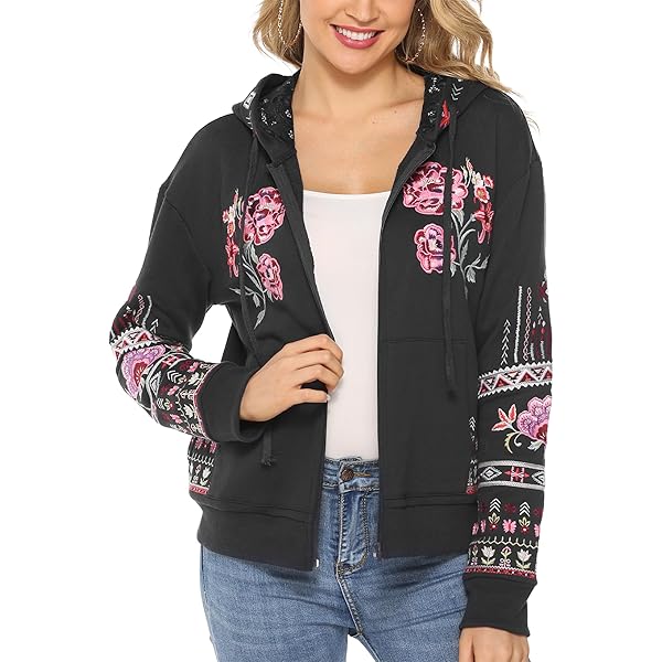 Amazon.com: AK Zip Up Hoodies for Women Jacket Long Sleeve
